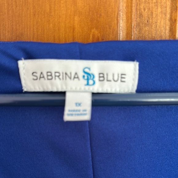 Sabrina Blue Royal Blue Eyelet Dress - Picture 4 of 4